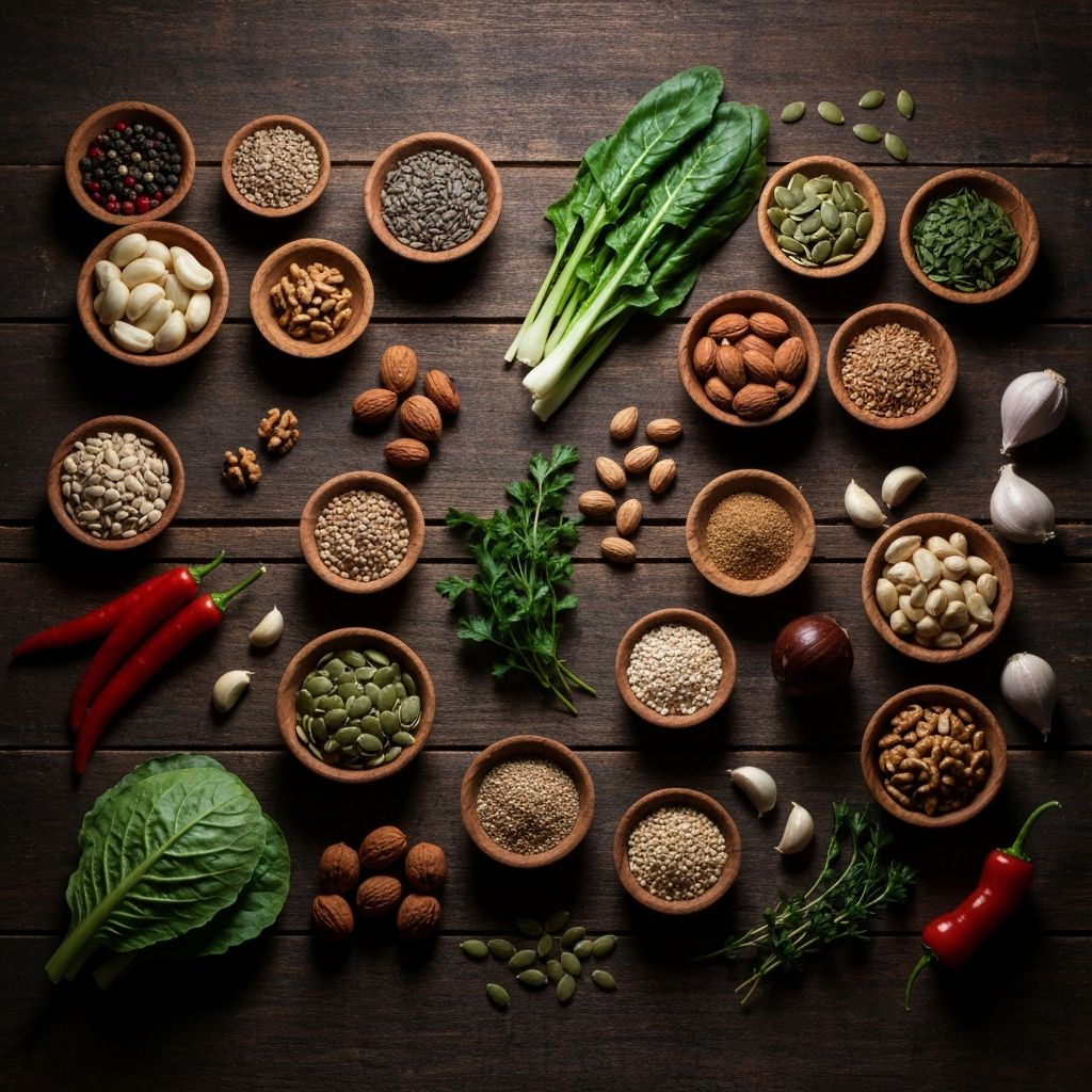 Bahan-bahan alami dan makanan bergizi